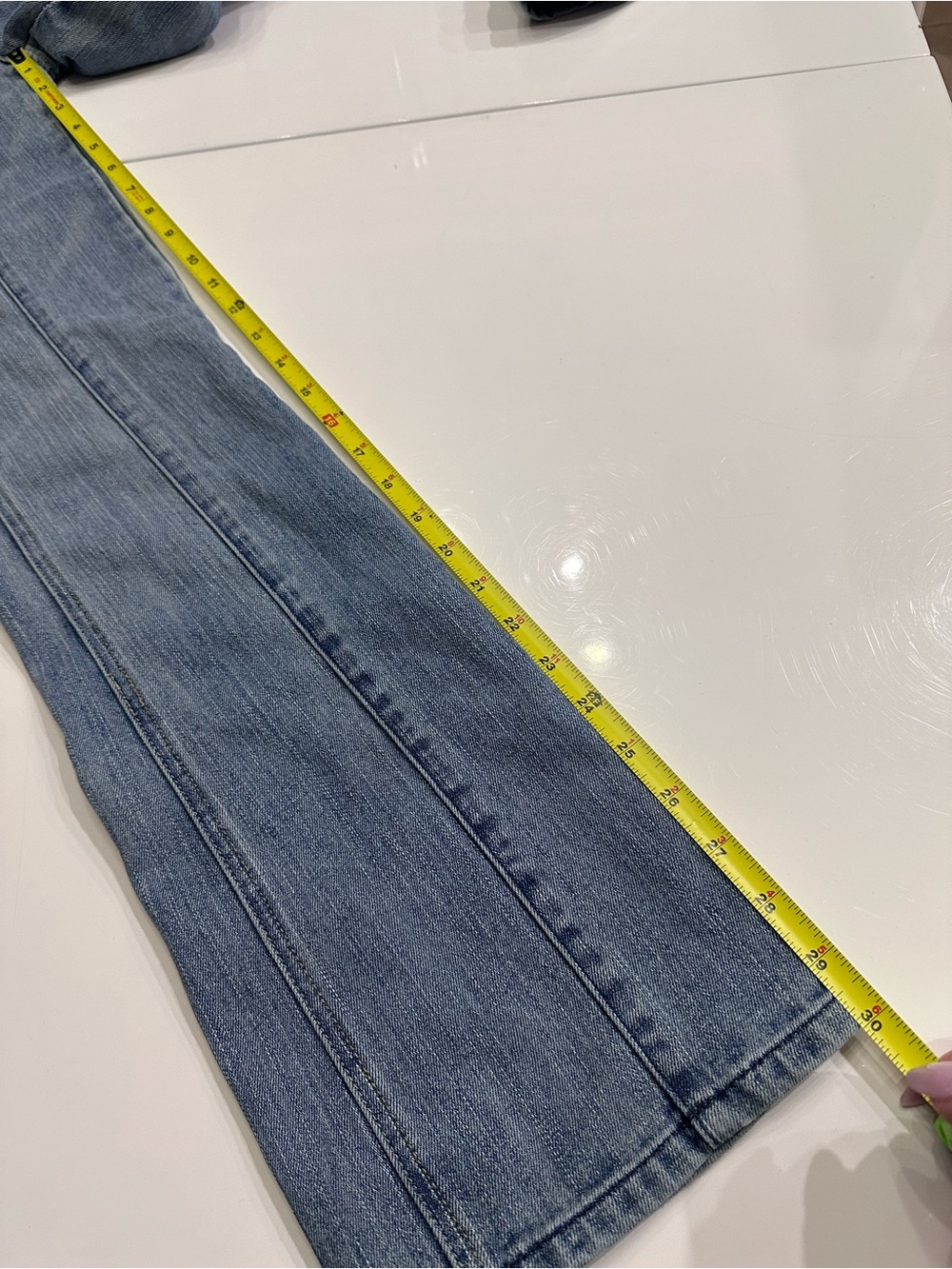 VTG South Pole Y2K Low Rise Pintuck Flare Jeans Size 1 [21] - Picture 4 of 7